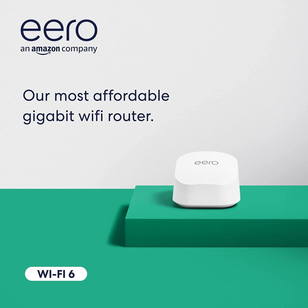 3. Amazon eero 6+ adds Wi-Fi 6 to your home and has its own smart hub, allowing it to work with Thread and ZigBee devices.