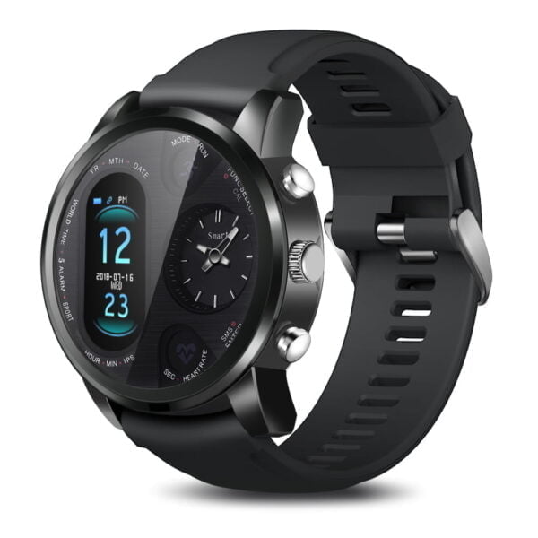 Smart Watch with Dual Time Zone Display - Stay Connected, Stay Stylis