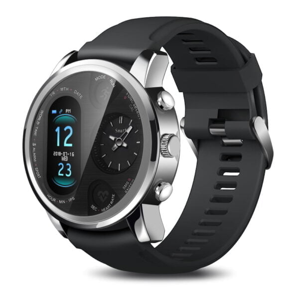 Smart Watch with Dual Time Zone Display - Stay Connected, Stay Stylis