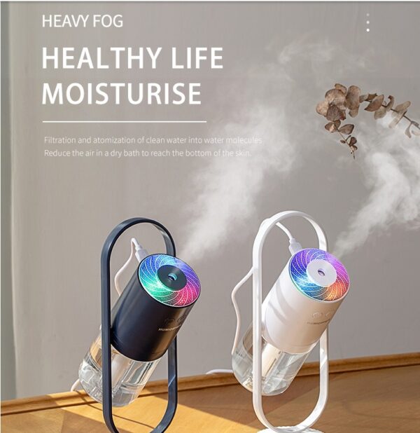 Ultrasonic Car Mist Maker, Home Humidifier, Office Air Purifier with LED Projection
